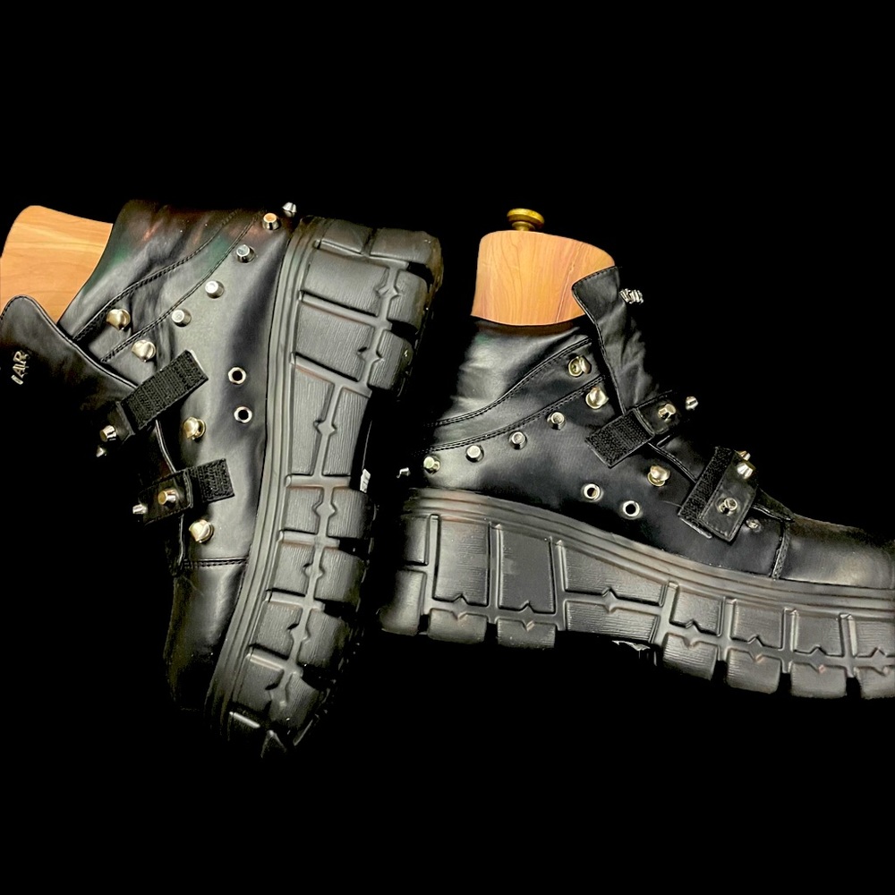 Killstar Black Platform Shoes with Studs